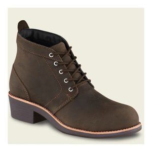 Red Wing Brown Boot Leather Chukka Steel Toe Sz9